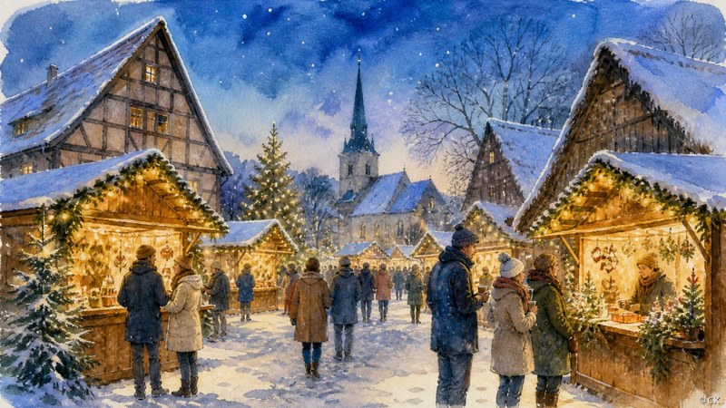 Historischer Weihnachtsmarkt im Museumsdorf
